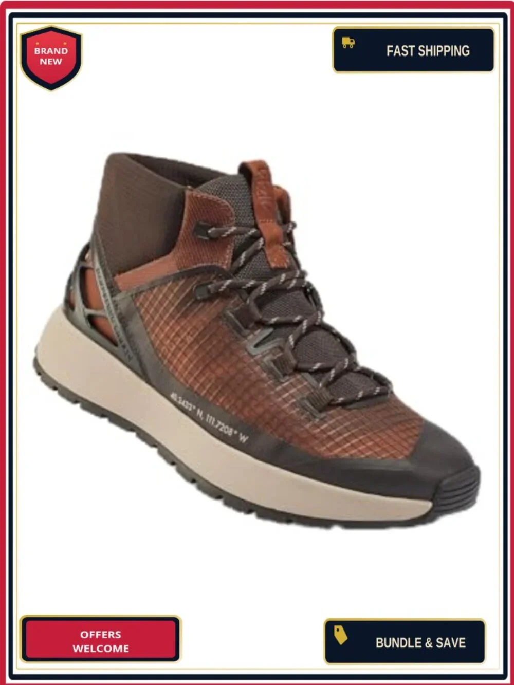 Kizik Wasatch Mid Slip-On Hiking Boots Men Women Hands-Free Durable Rubber